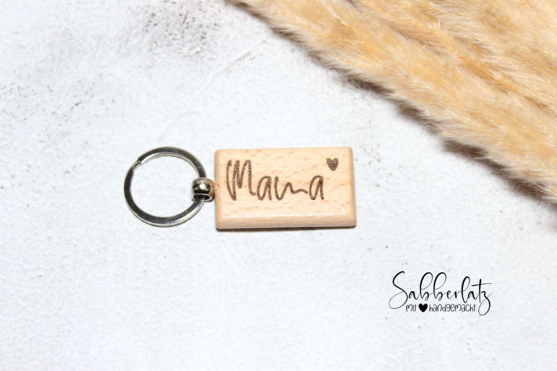 Preview: Holzanhänger Mama